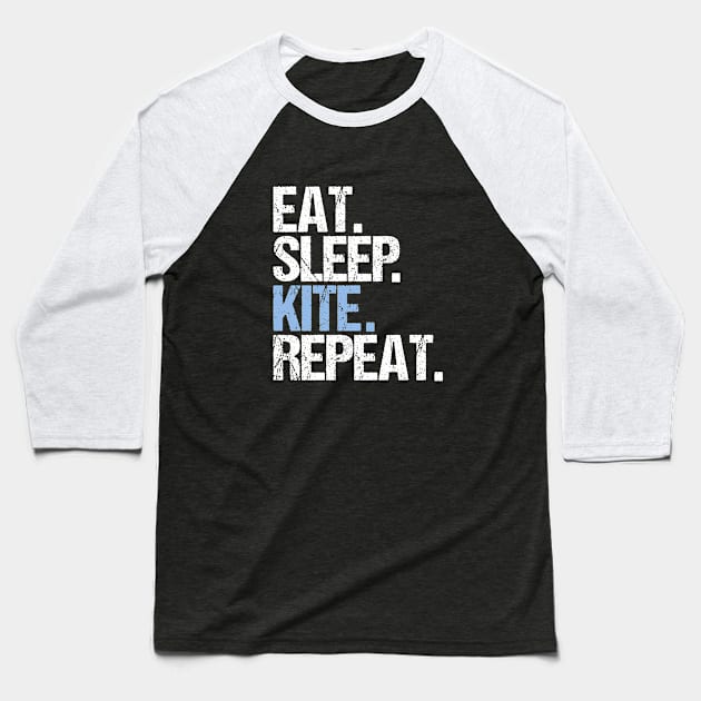 Eat Sleep KITE Repeat Baseball T-Shirt by hoopoe